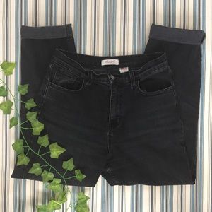 Black High Waisted Mom Jeans